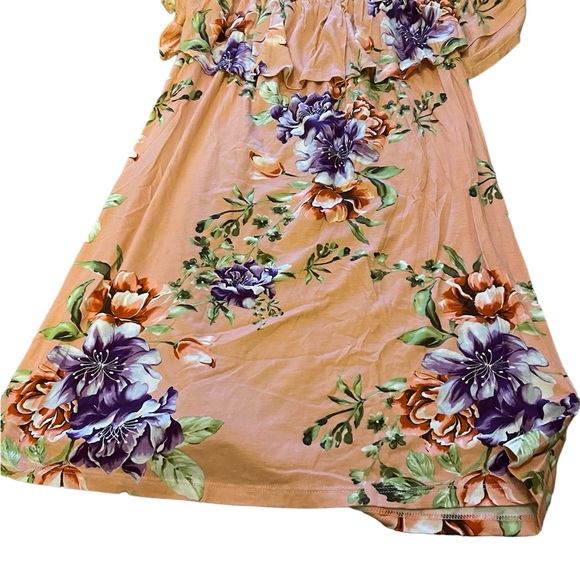 Off the shoulder ruffle floral print dress - Picture 2 of 5